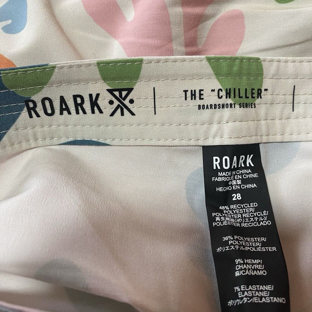 NWT Roark Men’s 28 Chiller Board Shorts Coral Reef - Picture 3 of 10